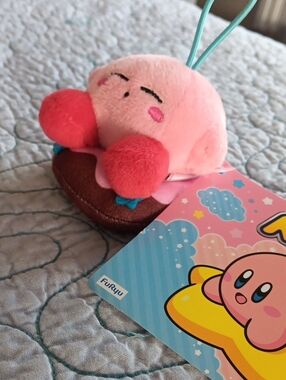 Brand NEW Japanese Collectible Sleepy "Kirby" On A Donut Plushie